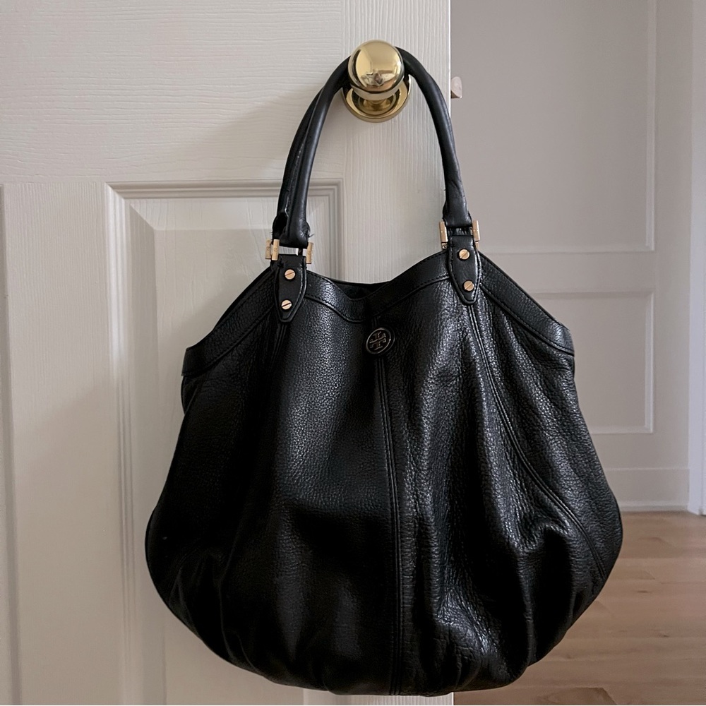Tory Burch Genuine Leather Hobo Handbag